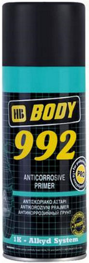 HB Body 992 Anticorrosive Spray auto Vopsea Auto Negru 400ml