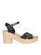 Leder Sandalen Anatomisch Schwarz