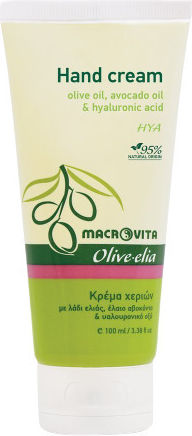 Macrovita Olive Elia Ενυδατική Κρέμα Χεριών Avocado Oil & Hyaluronic Acid 100ml