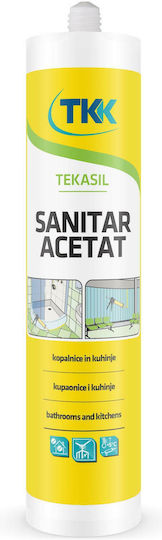 TKK Sanitar Acetat Sealant Silicone Mold Resistant Gray 280ml