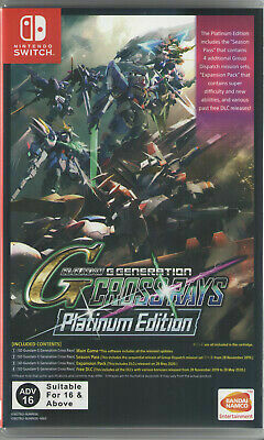 SD Gundam G Generation Cross Rays Platinum Edition Switch Game