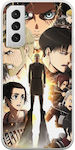 Attack On Titan Samsung Galaxy S22 Plus Flexible TPU (Transparent Silicone)