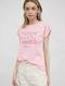 Pepe Jeans Rosie Γυναικείο T-shirt Ροζ