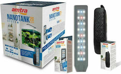 Amtra Nanotank Cubo System 20 Fish Aquarium Capacity 18lt with Lighting, Filter and 25x25x30cm Amtra Nanotank Cubo System 20 Fish Aquarium Capacity 18lt with Lighting, Filter and 25x25x30cm