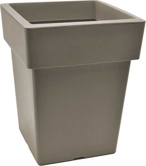 Et Plast Αναΐς Γλάστρα Πλαστική Μόκα 27x27x34εκ.