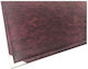 Exas Paper Suport pentru birou Single Piele Burgundy 47x35cm