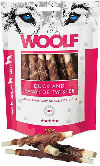 Woolf Rawhide Twister Λιχουδιές Σκύλου χωρίς Σιτηρά με Πάπια 100gr