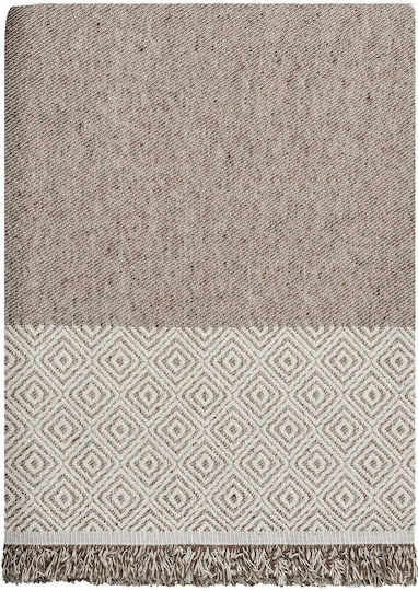 Madi Enigma Zweisitzer-Sofa Überwurf 170x250cm Braun ENIGMA Braun-2TH