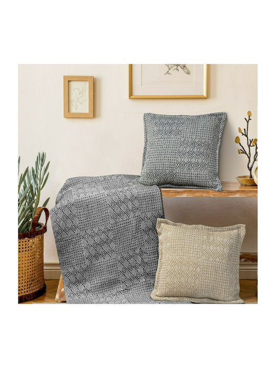 Madi Beehive Ριχτάρι Πολυθρόνας 180x180εκ. Navy Blue BEEHIVE NAVY BLUE-1TH