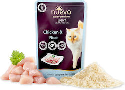 Nuevo Light Nasses Katzenfutter für Katze in Beutel mit Huhn und Reis 85gr 598555