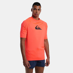 Quiksilver All Time UPF 50 Tricou De Protecție Solară Portocaliu