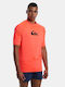 Quiksilver All Time UPF 50 Ανδρική Κοντομάνικη Αντηλιακή Μπλούζα Πορτοκαλί