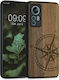 KWmobile Vintage Compass Umschlag Rückseite Höl...