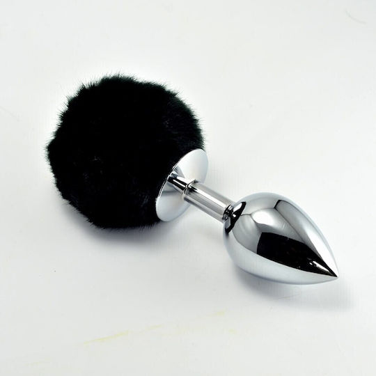 Lovetoy Metal Pompon Πρωκτική Σφήνα Small Μαύρη