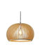 Eurolamp Pendant Light Single-Light Grid for Socket E27 Brown