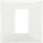 Vimar Plana Πλαίσιο Διακόπτη 1 Θέσης Κάθετης Τοποθέτησης σε Λευκό Χρώμα 14641.41