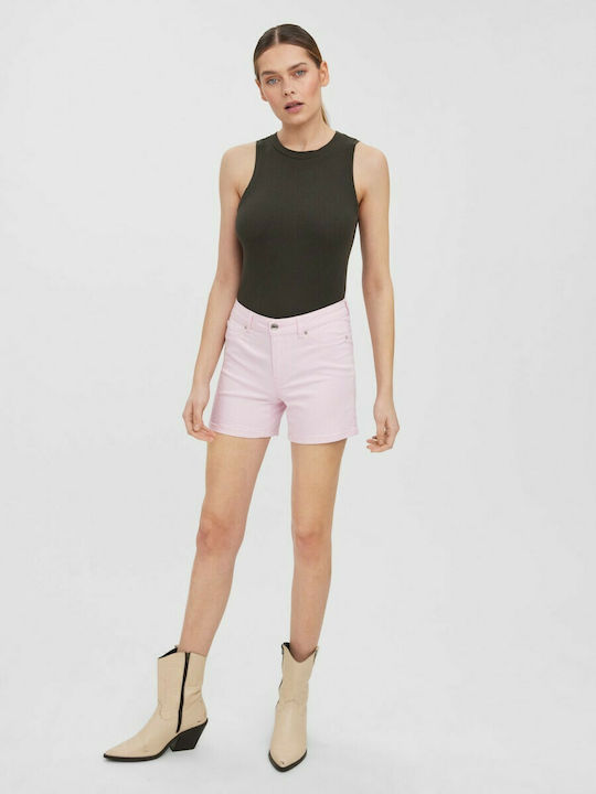 Vero Moda Women's Jean Shorts Parfait Pink