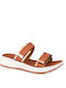 Fantasy Sandals Adele Leather Women's Flat Sandals Anatomic Rosegold