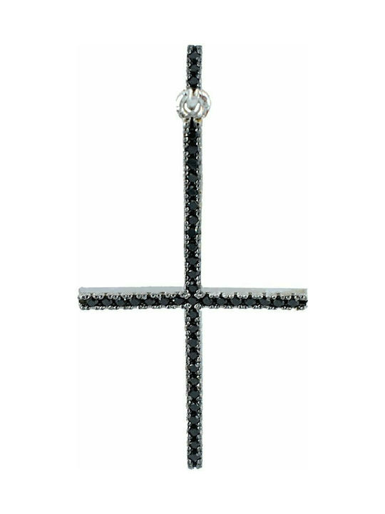 Mertzios.gr Black Cross from Silver