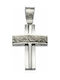 Mertzios.gr White Gold Cross 14K