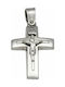 Mertzios.gr White Gold Cross 14K with the Crucified