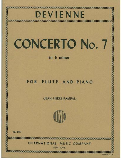 International Music Company Devienne - Concerto Nr.7 In E Minor Παρτιτούρα για Πιάνο / Πνευστά