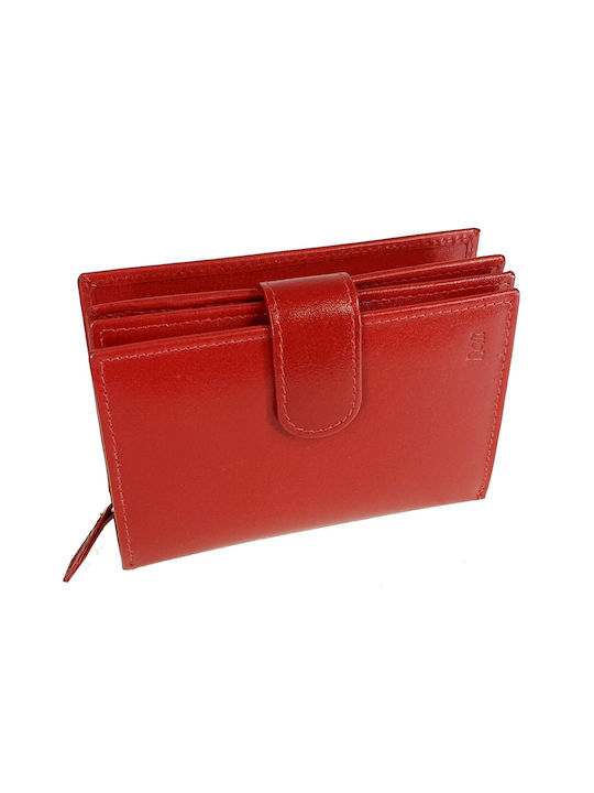 Leather Women's Wallet RCM E54 Red