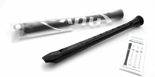 Nuvo Soprano Πλαστική Φλογέρα Recorder Γερμανική Μαύρη