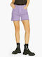 Jack & Jones Women's Jean High-waisted Shorts Lilac