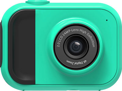 Lamtech 2in1 Action Camera Full HD (1080p) Υποβρύχια (με Θήκη) Πράσινη με Οθόνη 2"