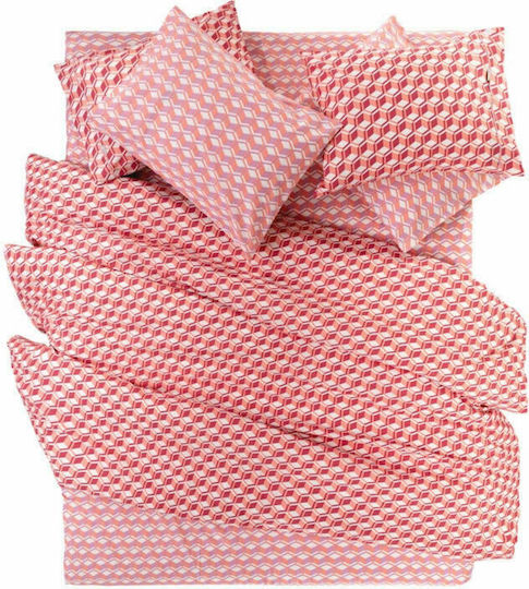 Guy Laroche Sheet Sets King Size 270x265cm. Monroe Tomato 4pcs