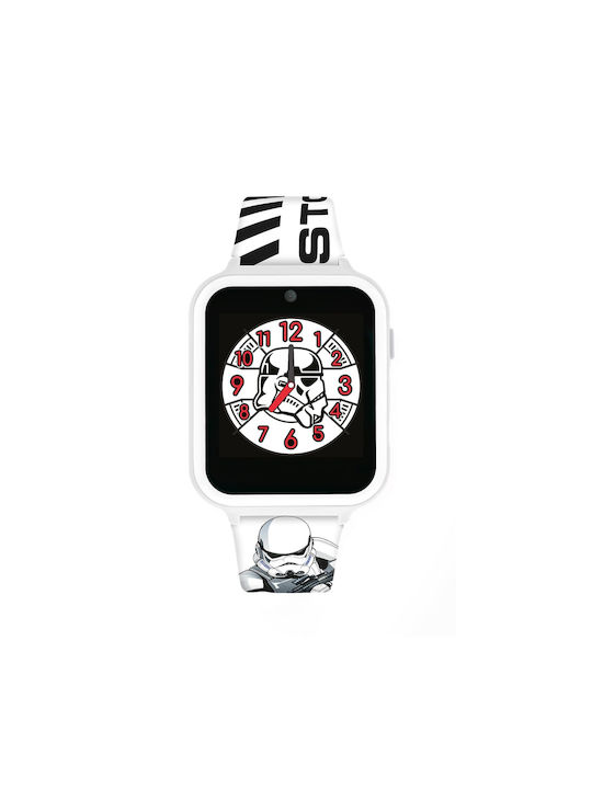 Disney Storm Trooper Kinder Smartwatch mit Kautschuk/Plastik Armband Weiß