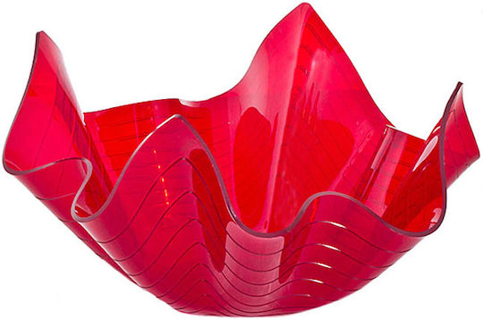 Marva Waves Fruitieră Plastic Roșu