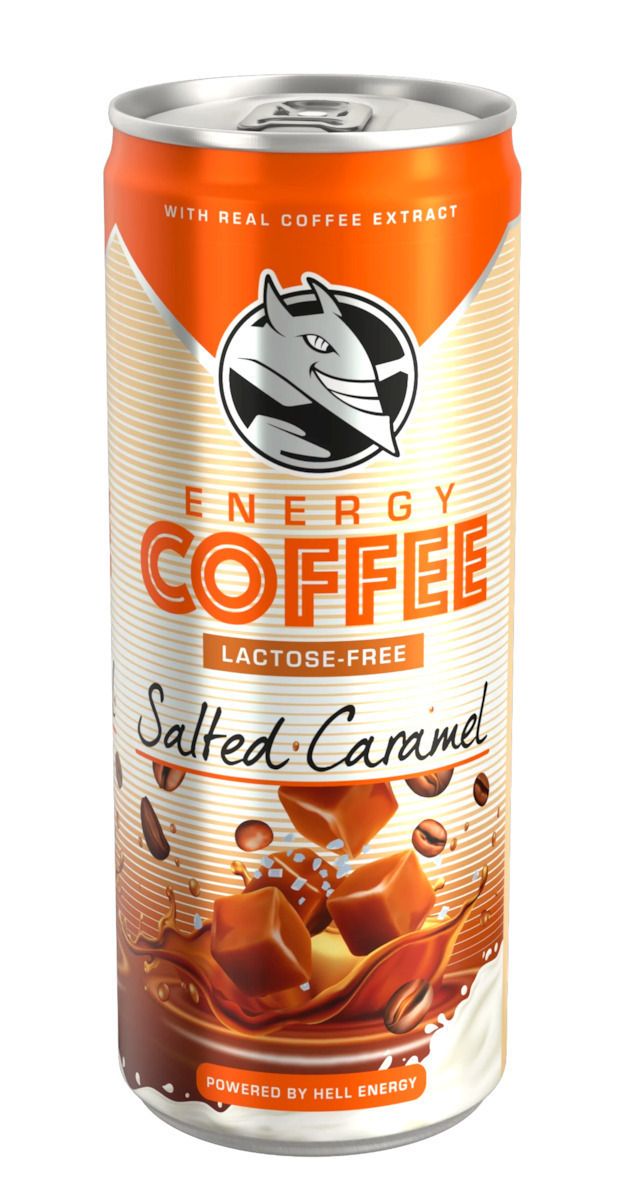 Hell Coffee Κουτί Energy Drink Salted Caramel Χωρίς Ανθρακικό 24x250ml