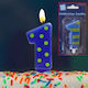 Birthday Candle Number "1" in Blue Color (Μiscellaneous Designs) 005.04.01
