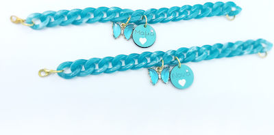 Kymi Christening Charm Bracelet Turquoise (Various Designs) 1pc