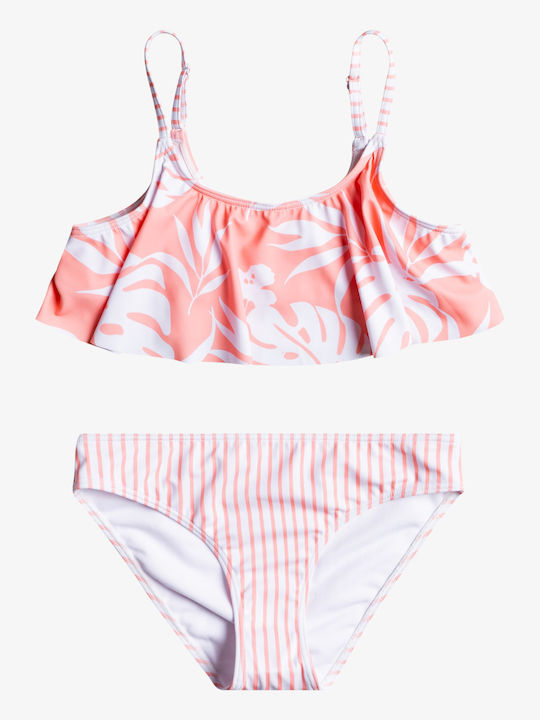 Roxy Flowers Addict Детски Бански Бикини Оранжев