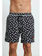 BodyTalk Men's Swimwear Shorts Black with Patterns