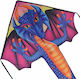 X-Kites Τριγωνικός Χαρταετός Sapphire Dragon Υφασμάτινος με Ουρά, Σπάγγο & Τσάντα Αποθήκευσης 229x117εκ 1τμχ