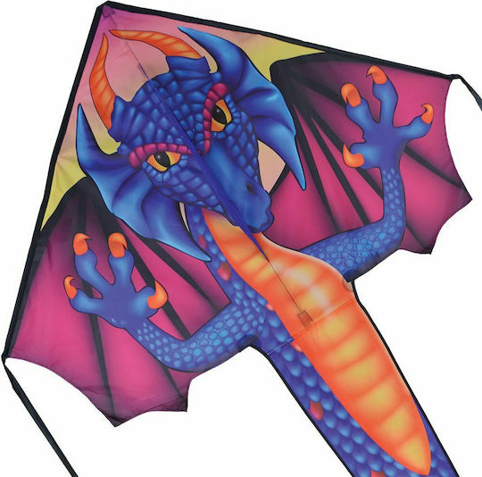 X-Kites Τριγωνικός Χαρταετός Sapphire Dragon Υφασμάτινος με Ουρά, Σπάγγο & Τσάντα Αποθήκευσης 229x117εκ 1τμχ