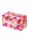 Toiletry Bag Flowers in Pink color 18cm
