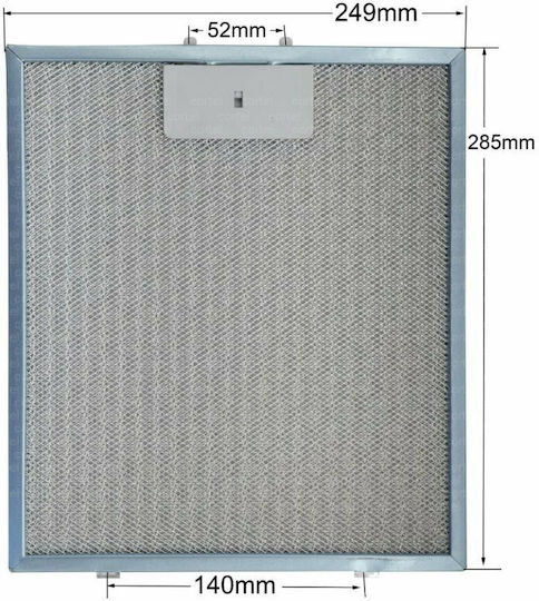 87655057 General Use Replacement Metal Filter Vent Hood 24.9x28.5cm