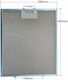 876550488 Uz General Piesă de schimb Filtru metalic pentru hotă 28.5x34cm