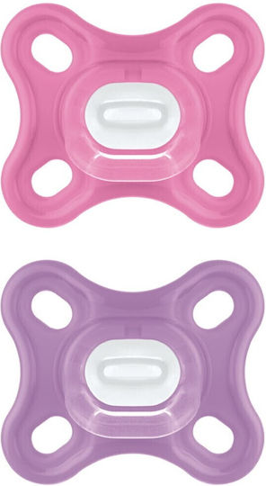 Mam Comfort Orthodontische Schnuller Silikon Beige für 0-2 Monate 2Stück