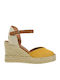 Damenplattformen im Espadrilles-Stil Gelb