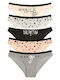 Dalmatian Βαμβακερά Femei Slip MultiPack Grey/Black/Pink