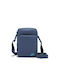 Nike Fabric Shoulder / Crossbody Bag Heritage with Zipper, Internal Compartments & Adjustable Strap Blue 17x7x22cm