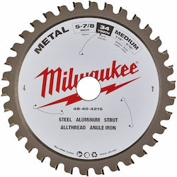 Milwaukee 48404080 Δίσκος Κοπής Μετάλλου 150mm