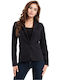 MOE Women's Waisted Blazer Black