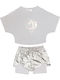 Kids' Set with Shorts Summer 2pcs Gray